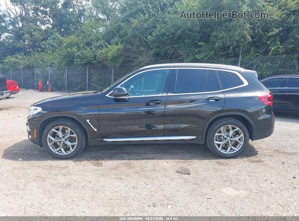 5UXTY5C01L9B65233 2020 BMW X3 Черный Панорамный вид салона 360°