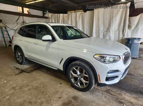 5UXTY5C01L9C07917 2020 BMW X3 White Առջևի աջ