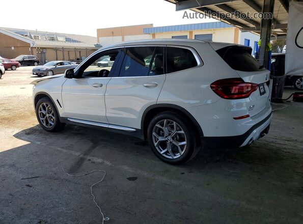 5UXTY5C01LLT34330 2020 BMW X3 White Trasero izquierdo