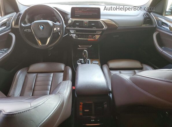 5UXTY5C01LLT34330 2020 BMW X3 White Vista del salpicadero