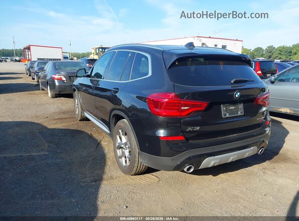 5UXTY5C02LLT32988 2020 BMW X3 Black Tył lewy