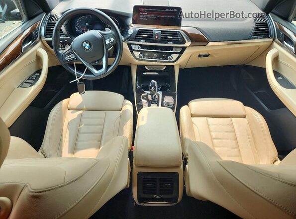 5UXTY5C02M9E84805 2021 BMW X3 Черный Вид панели приборов