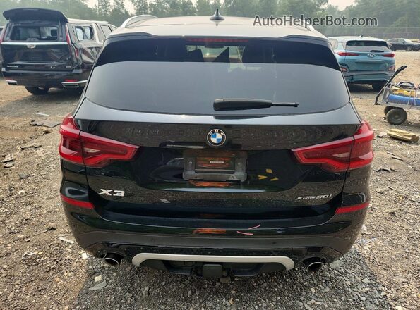 5UXTY5C02M9E84805 2021 BMW X3 Черный Вид сзади