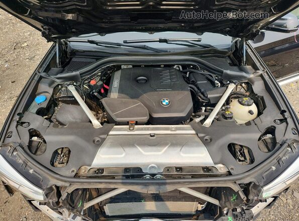 5UXTY5C02M9E84805 2021 BMW X3 Черный Вид подкапотного пространства