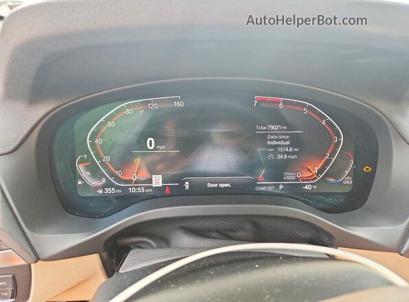 5UXTY5C02M9E84805 2021 BMW X3 Черный Вид щитка приборов