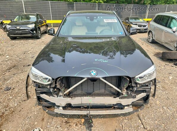 5UXTY5C02M9E84805 2021 BMW X3 Черный Вид спереди
