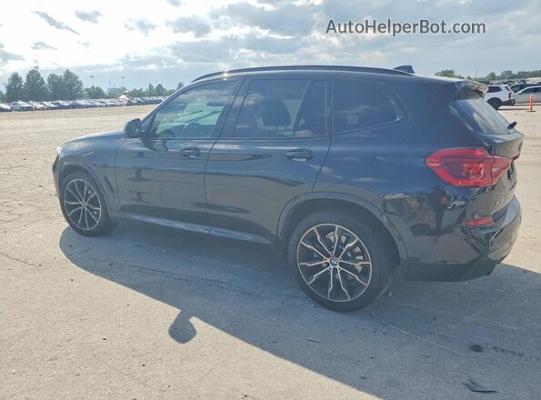 5UXTY5C02M9H06923 2021 BMW X3 Black Trasero izquierdo
