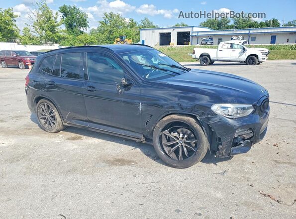5UXTY5C02M9H06923 2021 BMW X3 Black Delantero derecho