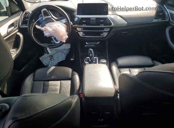 5UXTY5C02M9H06923 2021 BMW X3 Black Vista del salpicadero