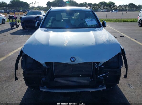 5UXTY5C02M9H25021 2021 BMW X3 White წინა ხედი