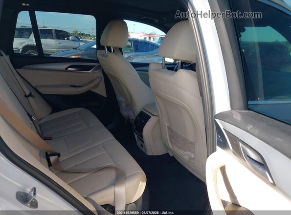 5UXTY5C02M9H25021 2021 BMW X3 White VIN კოდის სტიკერის ხედი