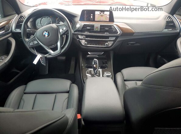 5UXTY5C02M9H65860 2021 BMW X3 Black Vista del salpicadero