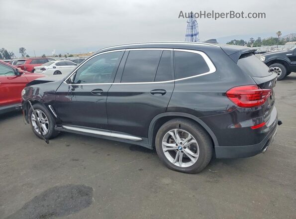 5UXTY5C02M9H65860 2021 BMW X3 Black Trasero izquierdo