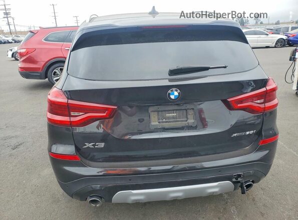 5UXTY5C02M9H65860 2021 BMW X3 Black Vista trasera