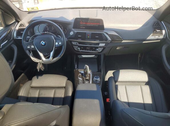 5UXTY5C03L9C60778 2020 BMW X3 White Առջևի վահանակի տեսք