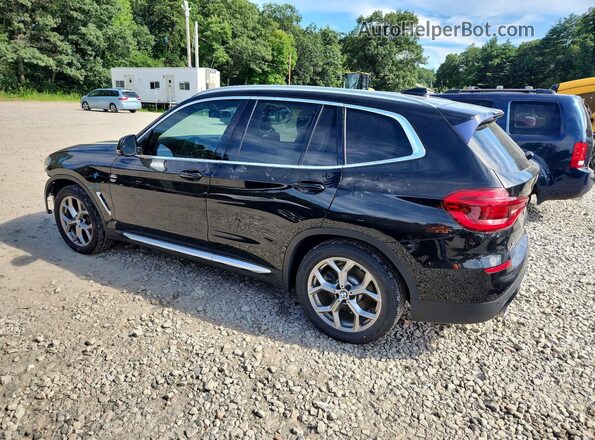 5UXTY5C03L9D10322 2020 BMW X3 Черный Задняя левая четверть