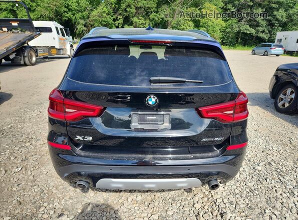 5UXTY5C03L9D10322 2020 BMW X3 Черный Вид сзади