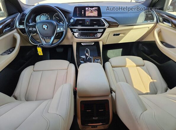 5UXTY5C03L9D10322 2020 BMW X3 Черный Вид панели приборов