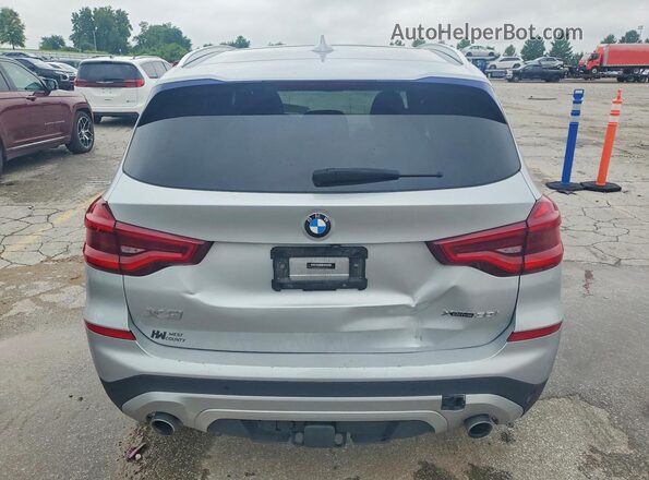5UXTY5C03L9D28383 2020 BMW X3 Серебряный Вид сзади