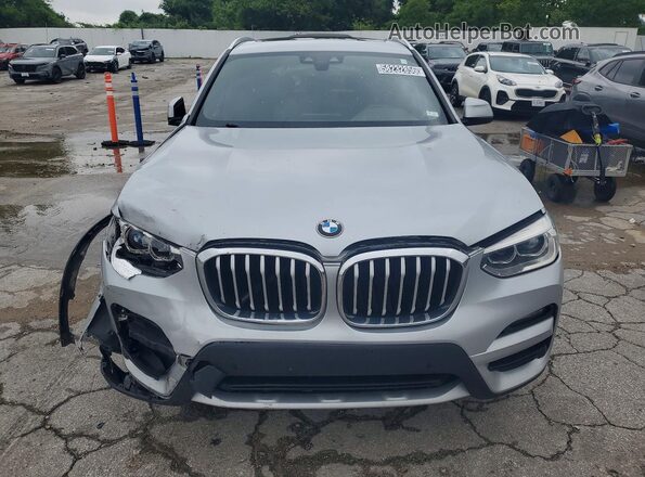 5UXTY5C03L9D28383 2020 BMW X3 Серебряный Вид спереди
