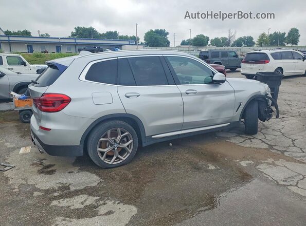 5UXTY5C03L9D28383 2020 BMW X3 Серебряный Задняя правая четверть