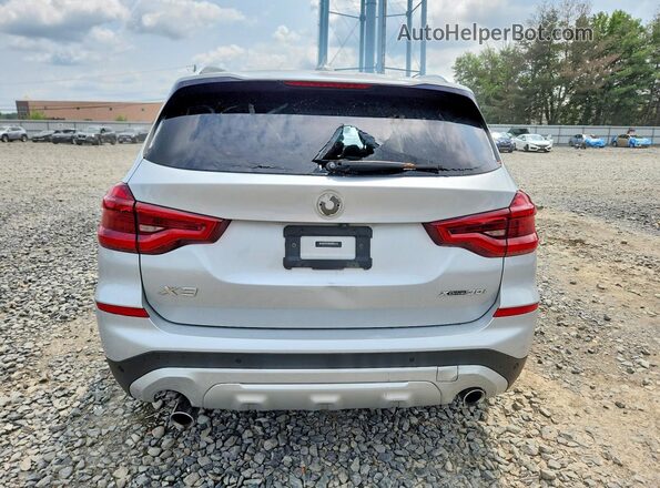 5UXTY5C03M9E27979 2021 BMW X3 Серебряный Вид сзади