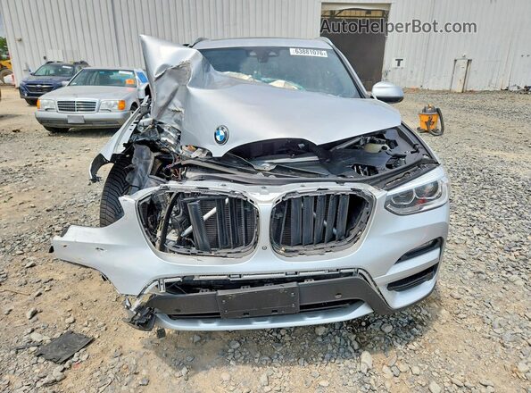 5UXTY5C03M9E27979 2021 BMW X3 Серебряный Вид спереди