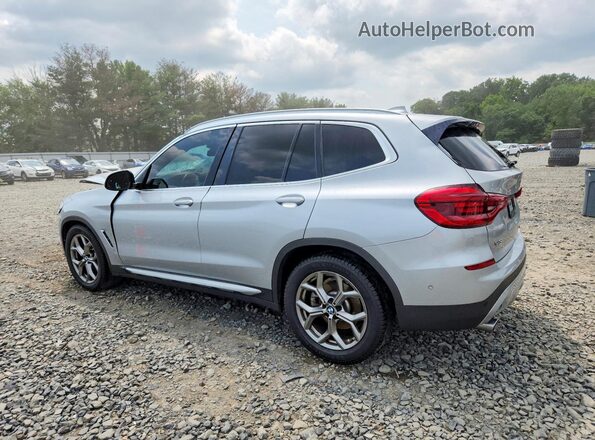 5UXTY5C03M9E27979 2021 BMW X3 Серебряный Задняя левая четверть