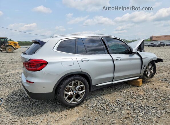 5UXTY5C03M9E27979 2021 BMW X3 Серебряный Задняя правая четверть