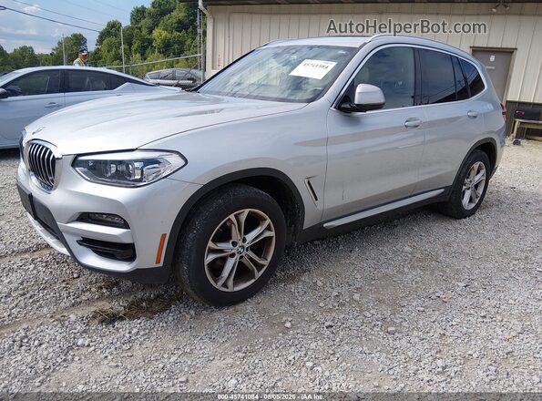 5UXTY5C03M9F95900 2021 BMW X3 Silver Przód lewy