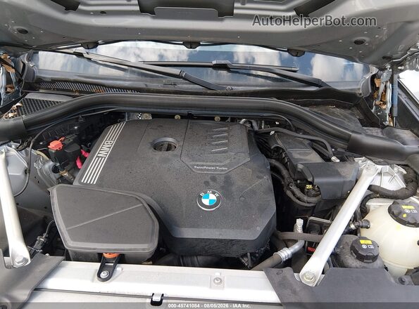 5UXTY5C03M9F95900 2021 BMW X3 Silver Widok z tyłu