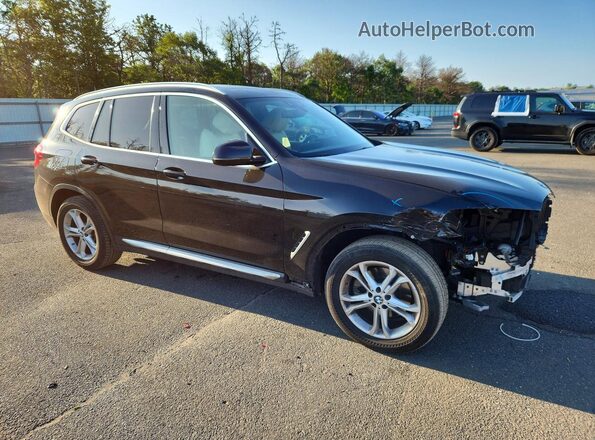 5UXTY5C03M9G15269 2021 BMW X3 Black Передня права чверть