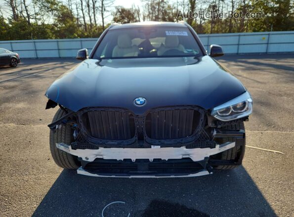 5UXTY5C03M9G15269 2021 BMW X3 Black Вид спереду