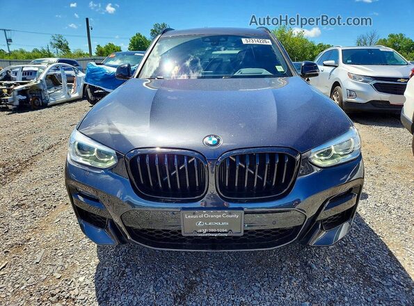 5UXTY5C03M9H28364 2021 BMW X3 Gray Դիմացի տեսք