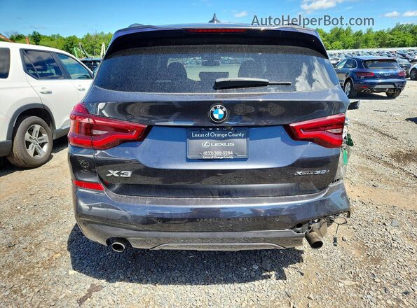 5UXTY5C03M9H28364 2021 BMW X3 Gray Հետևի տեսք