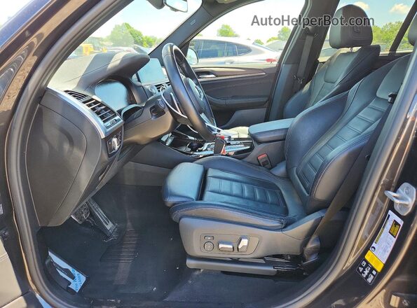 5UXTY5C03M9H28364 2021 BMW X3 Gray Սալոնի դիմացի տեսք