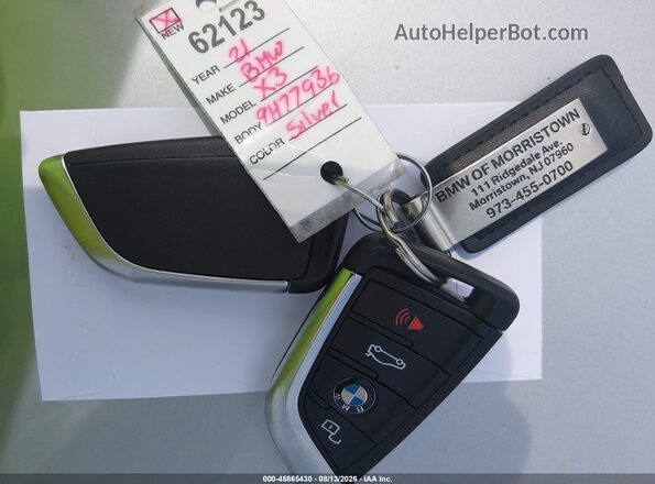 5UXTY5C03M9H77936 2021 BMW X3 Silver Вид панелі приладів