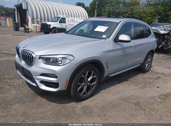 5UXTY5C03M9H77936 2021 BMW X3 Silver Передня ліва чверть