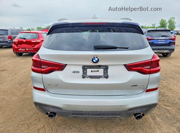 5UXTY5C04L9D11687 2020 BMW X3 Silver უკანა ხედი