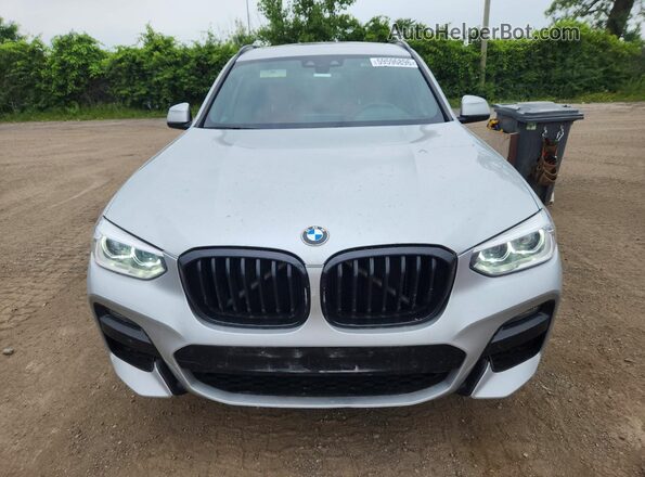 5UXTY5C04L9D11687 2020 BMW X3 Silver წინა ხედი