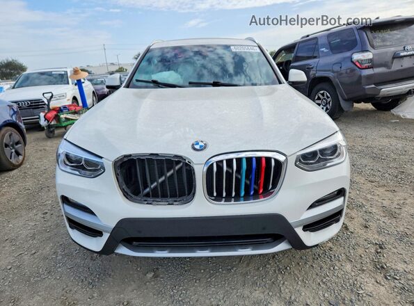5UXTY5C04LLT35553 2020 BMW X3 White Դիմացի տեսք