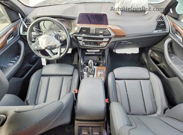 5UXTY5C04LLT35553 2020 BMW X3 White Առջևի վահանակի տեսք