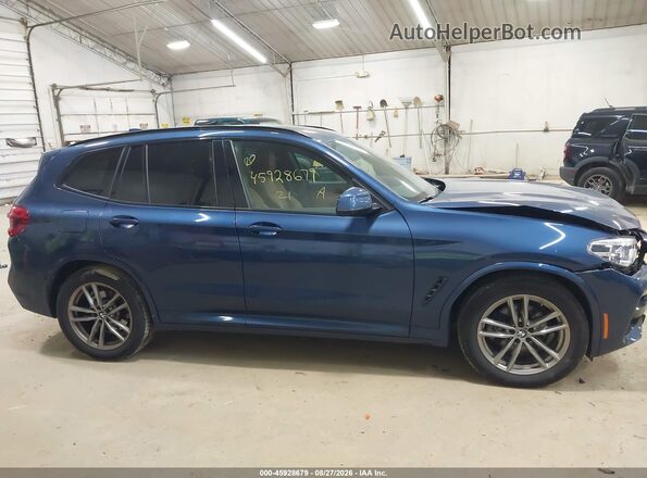5UXTY5C04M9G21050 2021 BMW X3 Blue უკანა სალონის ხედი