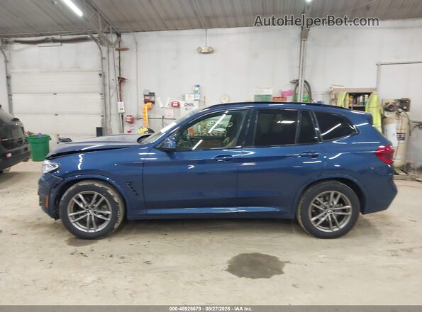 5UXTY5C04M9G21050 2021 BMW X3 Blue სალონის 360-გრადუსიანი ხედი