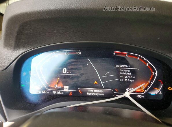5UXTY5C05L9B10137 2020 BMW X3 Белый Вид щитка приборов