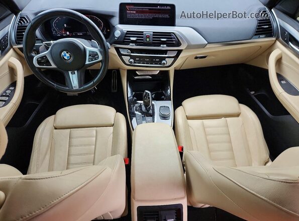 5UXTY5C05L9C23764 2020 BMW X3 Charcoal Widok deski rozdzielczej