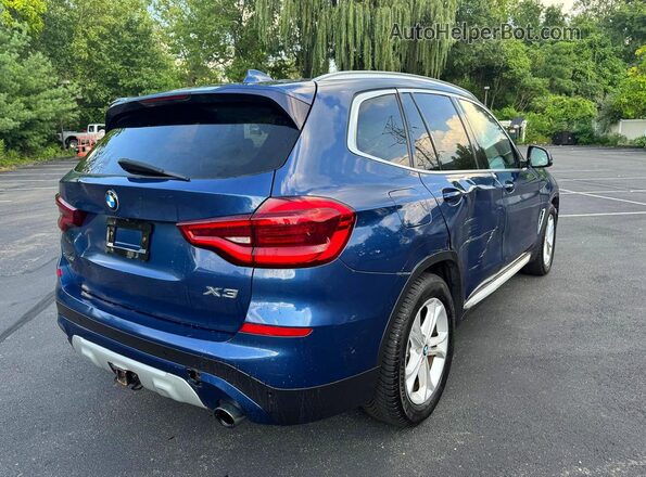 5UXTY5C05L9D37344 2020 BMW X3 Синий Вид сзади