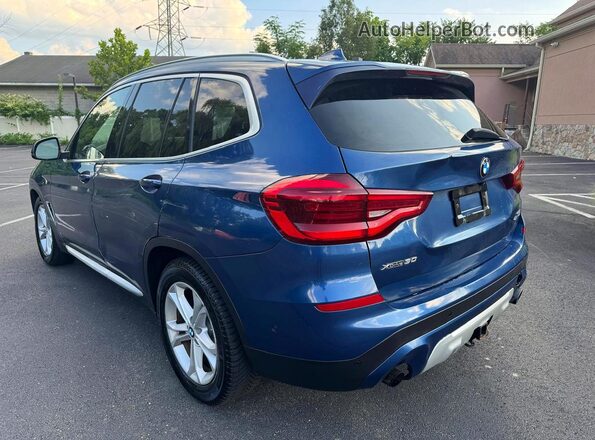 5UXTY5C05L9D37344 2020 BMW X3 Синий Вид спереди
