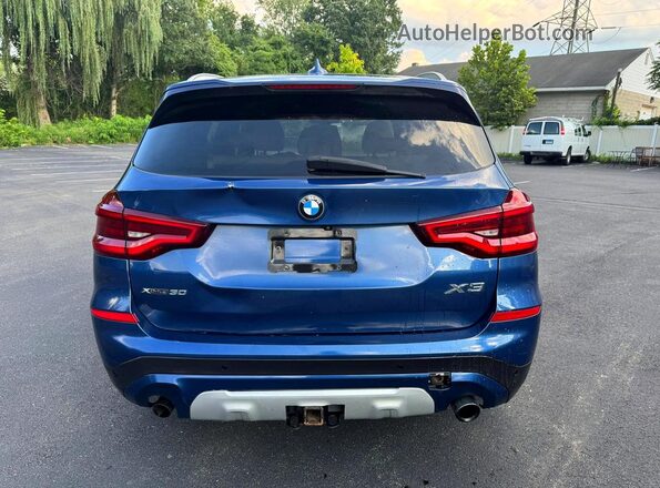 5UXTY5C05L9D37344 2020 BMW X3 Синий Вид подкапотного пространства