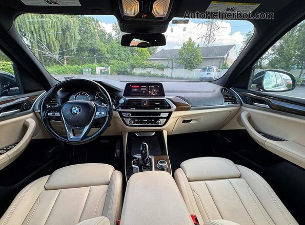5UXTY5C05L9D37344 2020 BMW X3 Синий Панорамный вид салона 360°